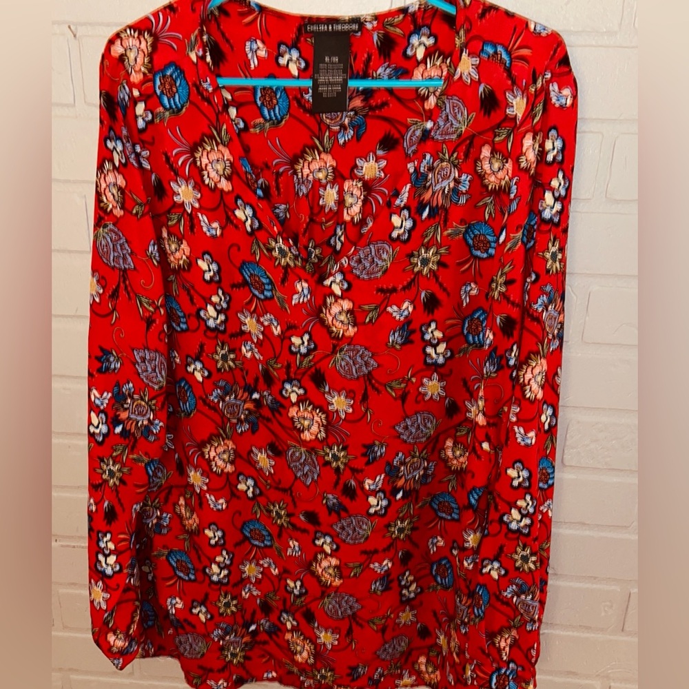 FloralSheerBlouse